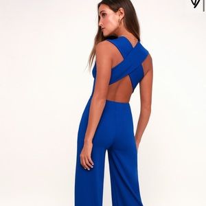 ROYAL BLUE JUMPSUIT